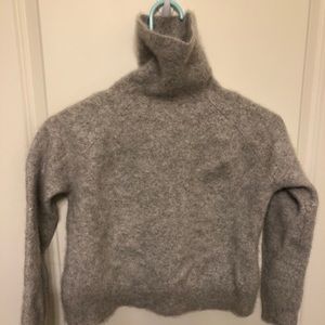 Grey turtle neck sweater